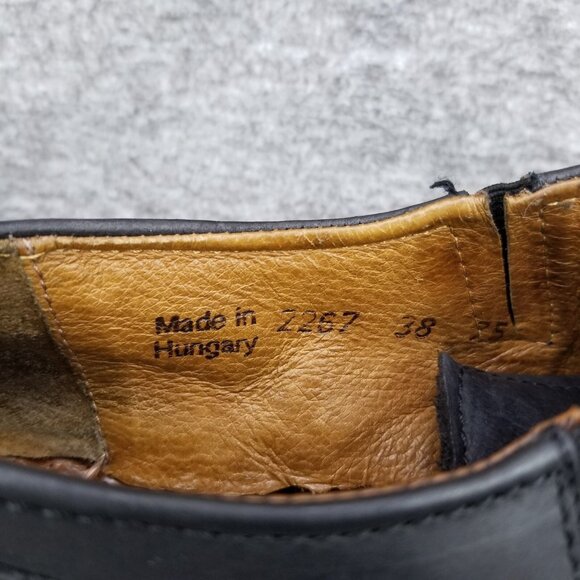 ✅Josef Seibel Black Leather Front Zip Comfort Shoes Women's EU38/US7-7.5 Booties - Picture 2 of 11